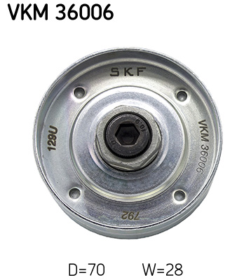 Vratná/vodiaca kladka rebrovaného klinového remeňa SKF (VKM 36006)